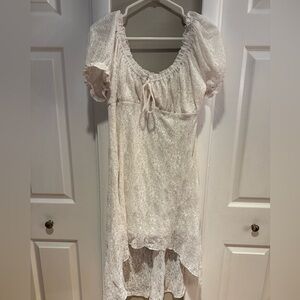 No Boundaries Ivory Lace Top